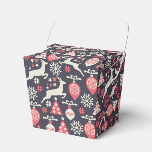 kerstfeestdag in Retro Bedankdoosjes (Voorkant Zijde)