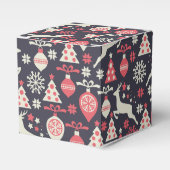 kerstfeestdag in Retro Bedankdoosjes (Voorkant Zijde)