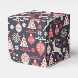  kerstfeestdag in Retro Bedankdoosjes