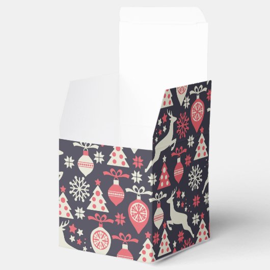 kerstfeestdag in Retro Bedankdoosjes (Geopend)