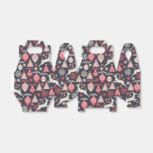 kerstfeestdag in Retro Bedankdoosjes (Uitgevouwen)