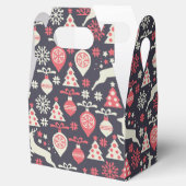 kerstfeestdag in Retro Bedankdoosjes (Geopend)