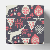 kerstfeestdag in Retro Bedankdoosjes (Bovenkant)