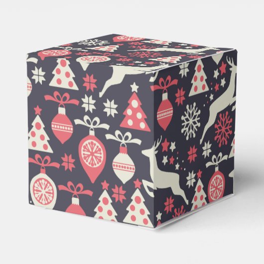  kerstfeestdag in Retro Bedankdoosjes (Achterkant)