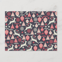  kerstfeestdag in Retro Feestdagenkaart