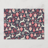  kerstfeestdag in Retro Feestdagenkaart (Voorkant)