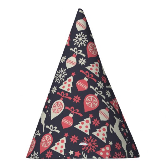 kerstfeestdag in Retro Feesthoedjes (Rechts)