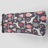  kerstfeestdag in Retro Golfheadcover (Voorkant)