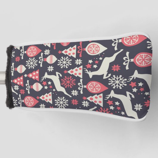  kerstfeestdag in Retro Golfheadcover (Voorkant)