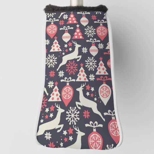  kerstfeestdag in Retro Golfheadcover (Draai 90)