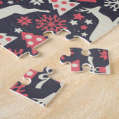  kerstfeestdag in Retro Legpuzzel (Zijkant)