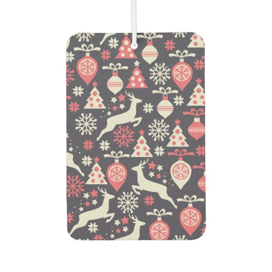  kerstfeestdag in Retro Luchtverfrisser (Voorkant)