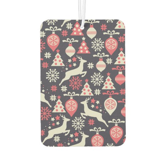  kerstfeestdag in Retro Luchtverfrisser (Achterkant)