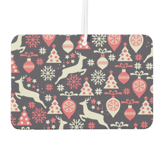  kerstfeestdag in Retro Luchtverfrisser (Achterkant)