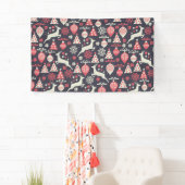 kerstfeestdag in Retro Spandoek (Insitu)