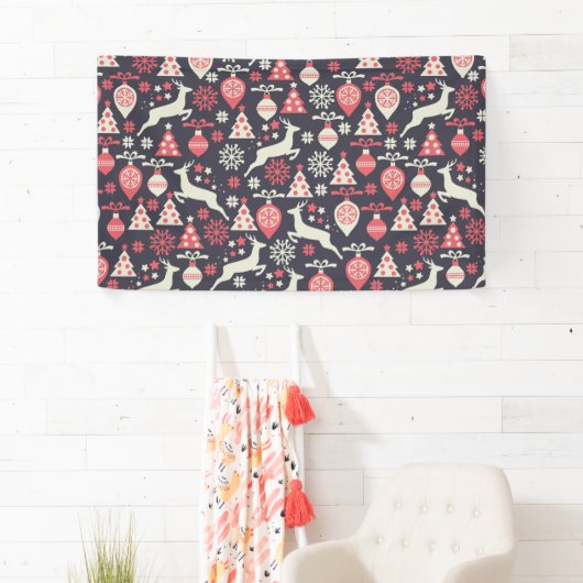  kerstfeestdag in Retro Spandoek (Insitu)