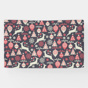  kerstfeestdag in Retro Spandoek