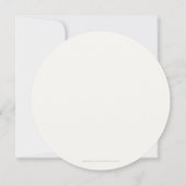 Kerstfeestdag in Rood Rood met legant Kaart (Achterkant)