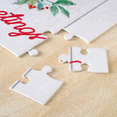 Kerstfeestdag in Rotische woestijn Cactus Legpuzzel (Zijkant)