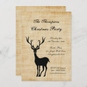 kerstfeestdag in Rustic Xmas Kaart (Voorkant / Achterkant)