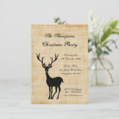 kerstfeestdag in Rustic Xmas Kaart (Staand voorkant)