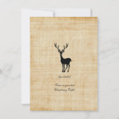 kerstfeestdag in Rustic Xmas Kaart (Achterkant)