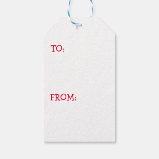 Kerstfeestdag in Santa Skunk Cadeaulabel (Achterkant)