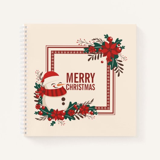 kerstfeestdag in Snowman | Laptop Notitieboek (Voorkant)