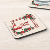 kerstfeestdag in Snowman | Onderzetter (Linkerzijde)