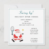 Kerstfeestdag in Tennis Kaart (Voorkant)