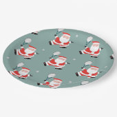 Kerstfeestdag in Tennis Papieren Bordje (Gekanteld)