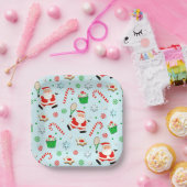 Kerstfeestdag in Tennis Papieren Bordje (Feest)