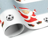 kerstfeestdag in voetbal cadeaupapier (Rol Hoek)