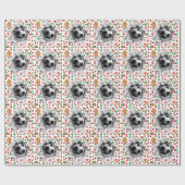 kerstfeestdag in voetbal cadeaupapier (Vlak)