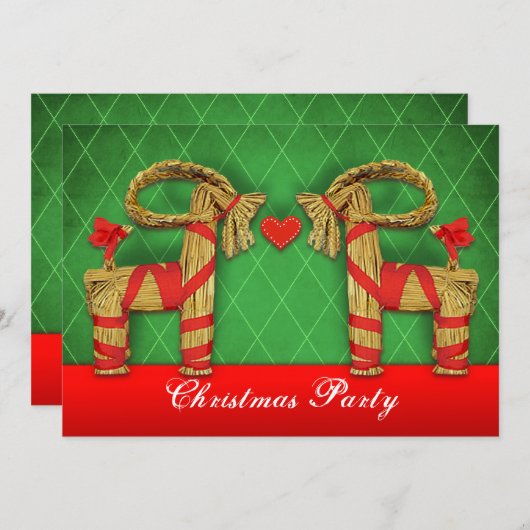 Kerstfeestdag in Zweden Kaart (Voorkant / Achterkant)