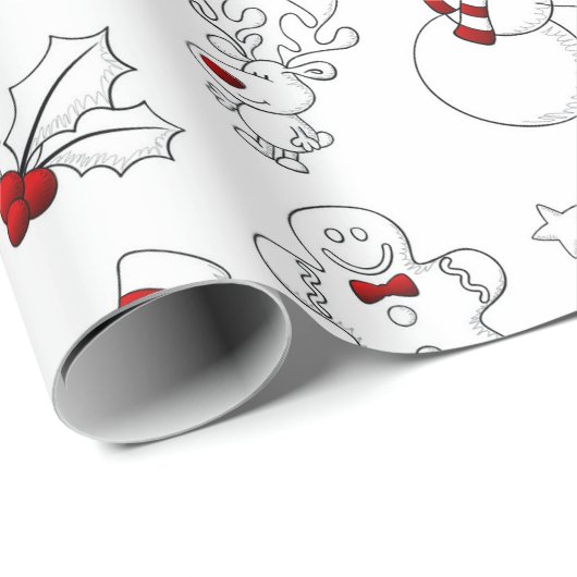 kerstfeestdag inpakpapier (Rol Hoek)