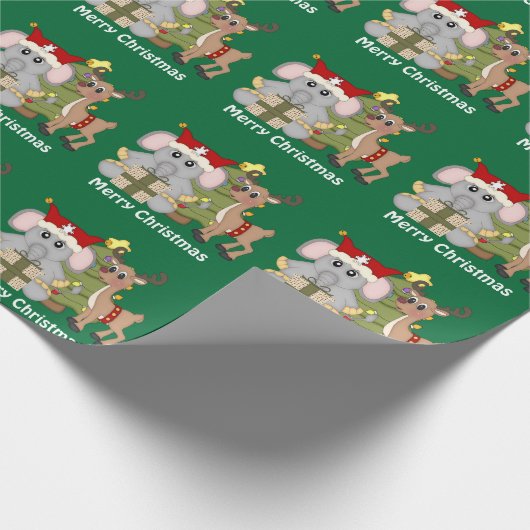 kerstfeestdag inpakpapier (Hoek)