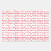 Kerstfeestdag Inpakpapier Vel (Voorkant 3)