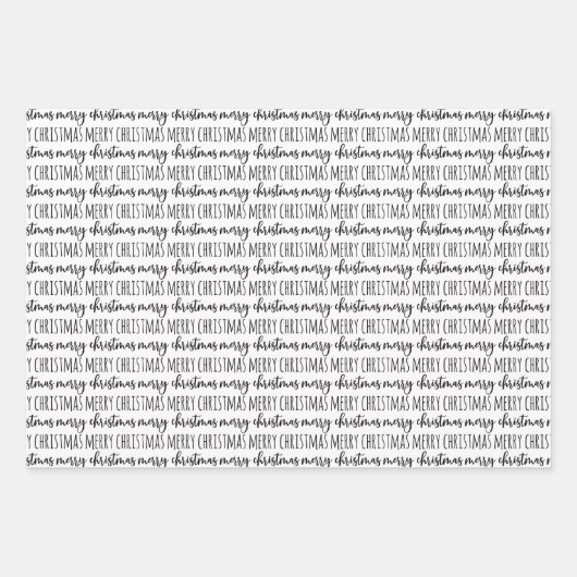 Kerstfeestdag Inpakpapier Vel (Voorkant 3)