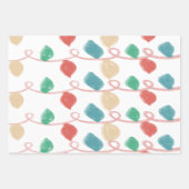 kerstfeestdag inpakpapier vel (Voorkant 3)