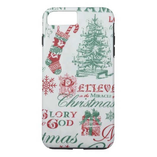 Kerstfeestdag iPhone Case (Achterkant)