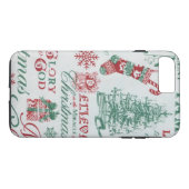 Kerstfeestdag iPhone Case (Achterkant (Horizontaal))