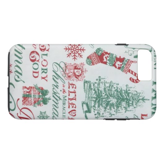 Kerstfeestdag iPhone Case (Achterkant (Horizontaal))