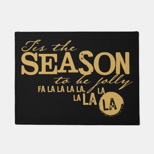 Kerstfeestdag is de sluier van het seizoen deurmat (Voorkant)