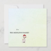 Kerstfeestdag Jack Russell Dog Merry Greeting (Achterkant)