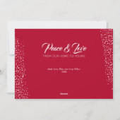 kerstfeestdag Kaart (Achterkant)