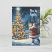  kerstfeestdag kaart (Staand voorkant)