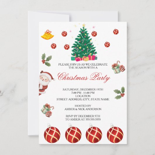 Kerstfeestdag Kaart (Voorkant)