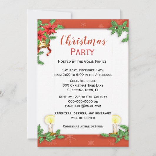  kerstfeestdag kaart (Achterkant)