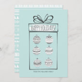 Kerstfeestdag Kaart (Voorkant / Achterkant)